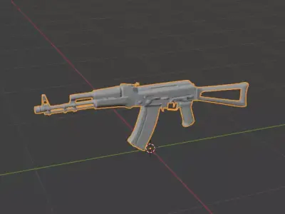 AK gun  3D model