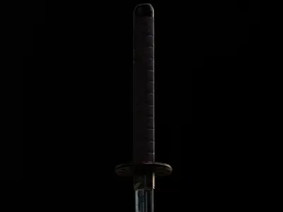 Katana Game Ready Asset Low-poly 3D model