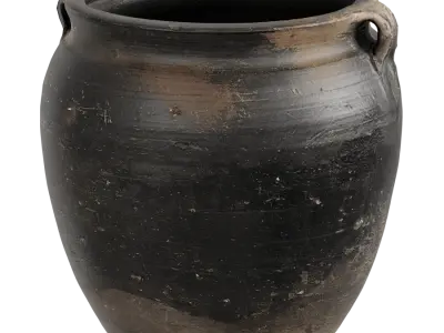  Rustic Clay Pot Model 
