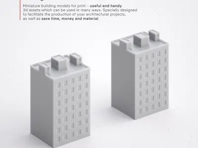 Free 3D Print miniature building RB-US-NY-073 Free 3D print model purchase