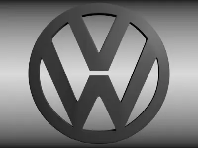VW logo 3D model