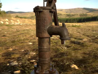 Old Water Nal Low-poly 3D model