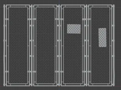 Metal Fence 3D model purchase