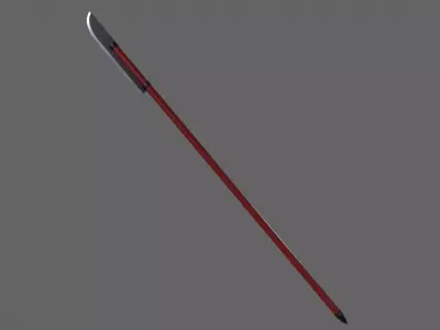 PBR Polearm V2a Low-poly 3D model