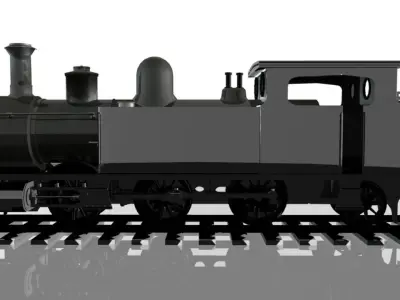 Steam locomotive With plug-in sample that was created in MFC VC 3D model