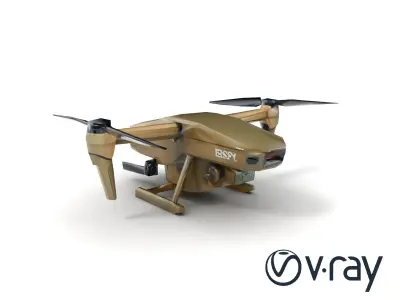 GeoSpy Drone Military Camouflage model pack Low-poly 3D model