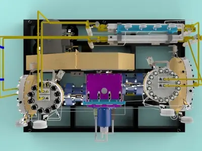 Diaphragm compressor 3D model