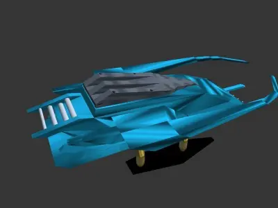 Tisha ship Low-poly 3D model