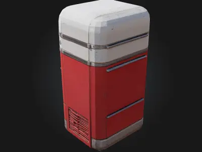 Vintage Soda Machine  Retro Refreshment with Classic Charm 3D model