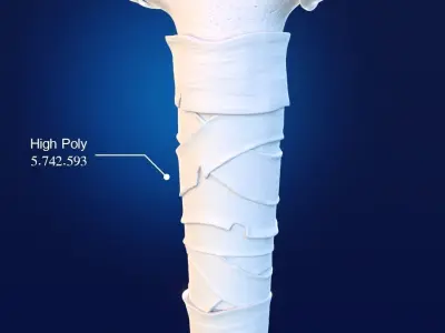Free Mayan Low Poly Sword Free low-poly 3D model