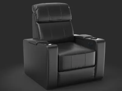 Detailed Theater Home Cinema Chair 3D model