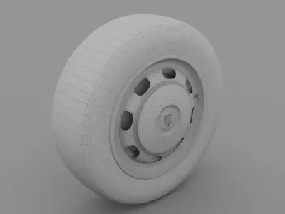 Porsche 356 Wheel 3D model
