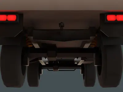 Mercedes Benz Unimog 4x4 Low-poly 3D model