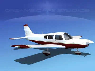 Piper PA-28-235 Cherokee  V01 3D model