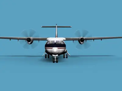 ATR  ATR-42-500 Everette Charter 3D model