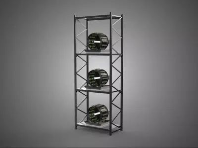 VERTICAL STACK GARDEN TOWER FRAME ROTARY HYDROPONIC PLANT FARM 3D model