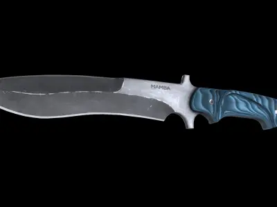 mamba knife Low-poly 3D model