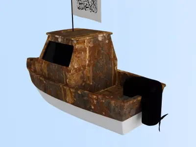Afghanistan Fishing Boat 3D model