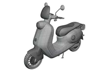 Electric scooter 3D model shop