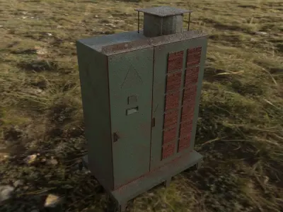 Industrial Object 02 Low-poly 3D model Low-poly 3D model