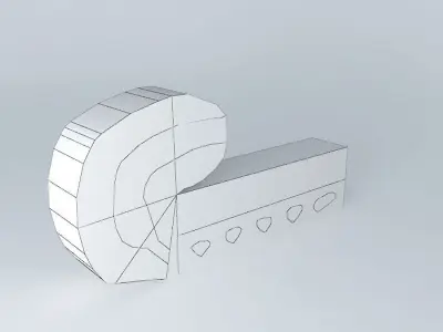 Monster Cargo Diesel Ship Free 3D model