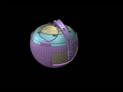 GRENADE SCIFI Low-poly 3D model purchase