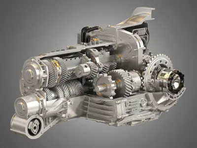 PDK Transmission Cutaway  3D model