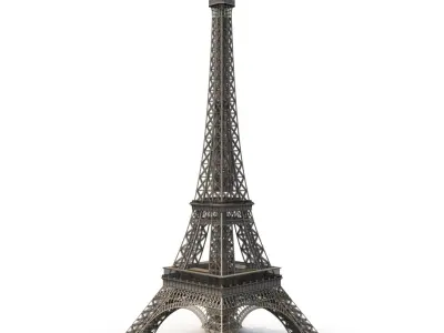 Eiffel Tower Low-Poly 3D model 3
