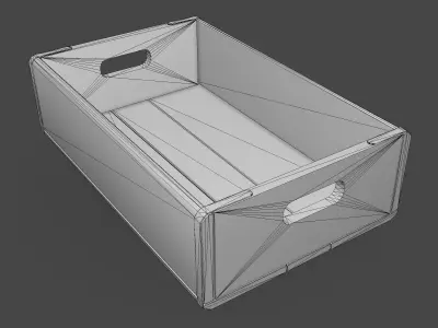 Old Crate Low-poly 3D model purchase