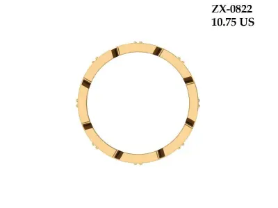 Wedding Round stone band 3D print model purchase