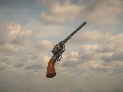 Western Colt Low-poly 3D model