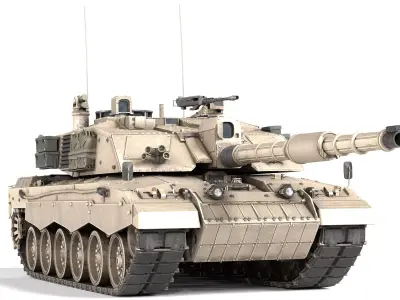 FV4034 Challenger 2 UK Low-poly 3D model