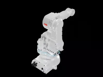 ABB IRB 140 Industrial Robotic Arm 3D Model High Detail  3D model