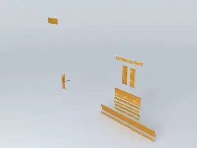 Deck Bench Parts Free 3D model