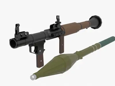 RPG-7  Low-poly Low-poly 3D model