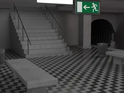 Subway Staion 3D model