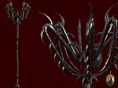 Drow Mace Low-poly 3D model