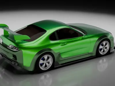 Toyota Supra MK IV Modified Free 3D model