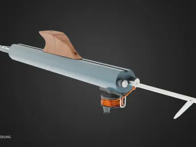 Guerrilla Sling - Speargun Low-poly 3D model