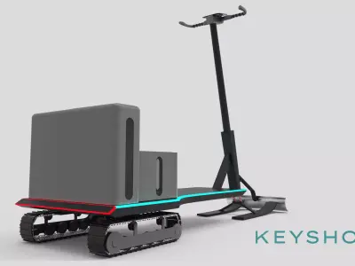 Cyber Kick Snow Scooter  3D model