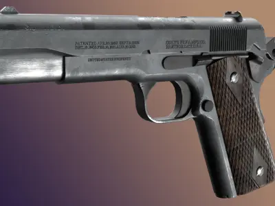 Colt 1911 REWORK Low-poly 3D model