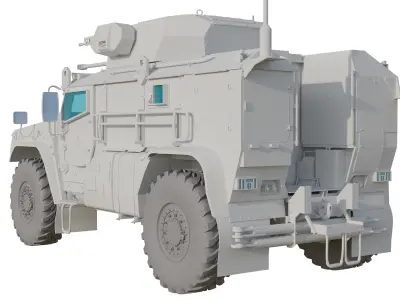 Typhoon VDV Russian Armored Transport With Full Interior Low-poly 3D model