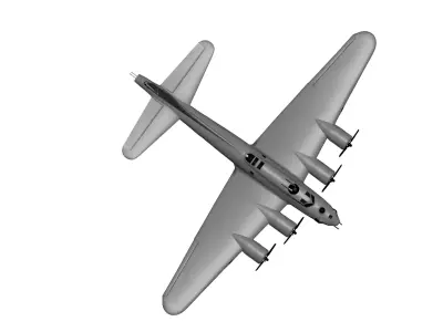 Boeing B-17 Flying Fortress 3D model purchase