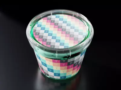 Plastic Bucket Mockup 3D model