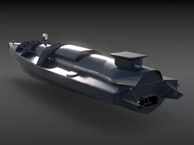 Ukraine USV Drone Low-poly 3D model