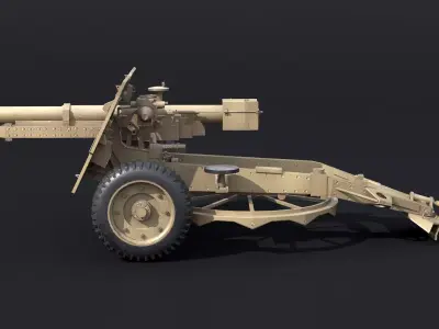 Ordnance QF 25 Pounder Y 3D model