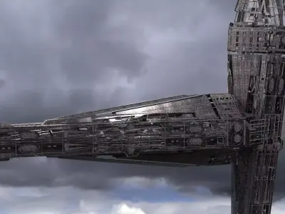 Dreadnaught Ship Wreck3  3D model