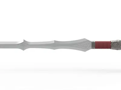 Sword of Lady Sif from movie Thor The Dark World 3D model