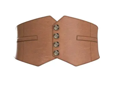 Button-down Belt 3D model