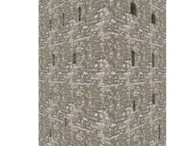 Medieval tower - low poly model with interior Free 3D model